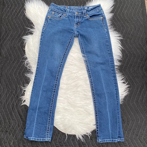 Miss Me Straight Leg Medium Wash Jeans - Picture 1 of 5